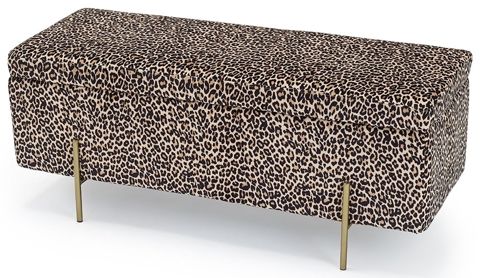 Velvet Storage Ottoman BR Modern Interiors