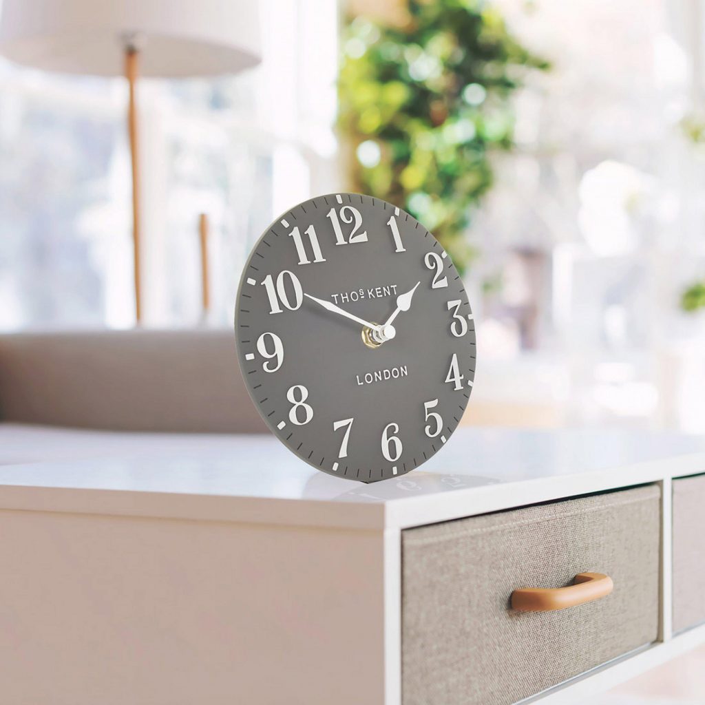 Thomas Kent Arabic 6″ Dolphin Mantel Clock BR Modern Interiors