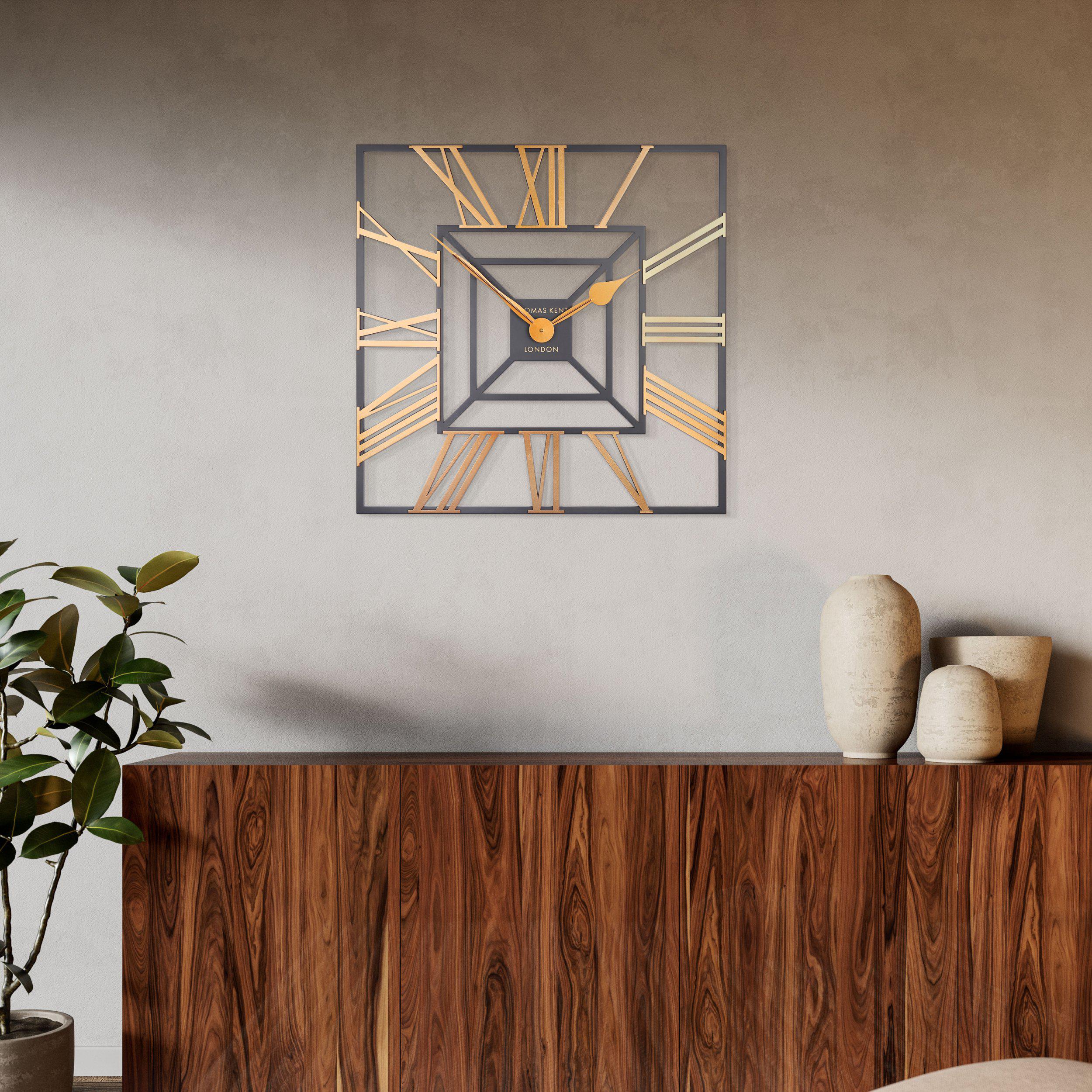 Thomas Kent Evening Star 24″ Wall Clock Square BR Modern Interiors