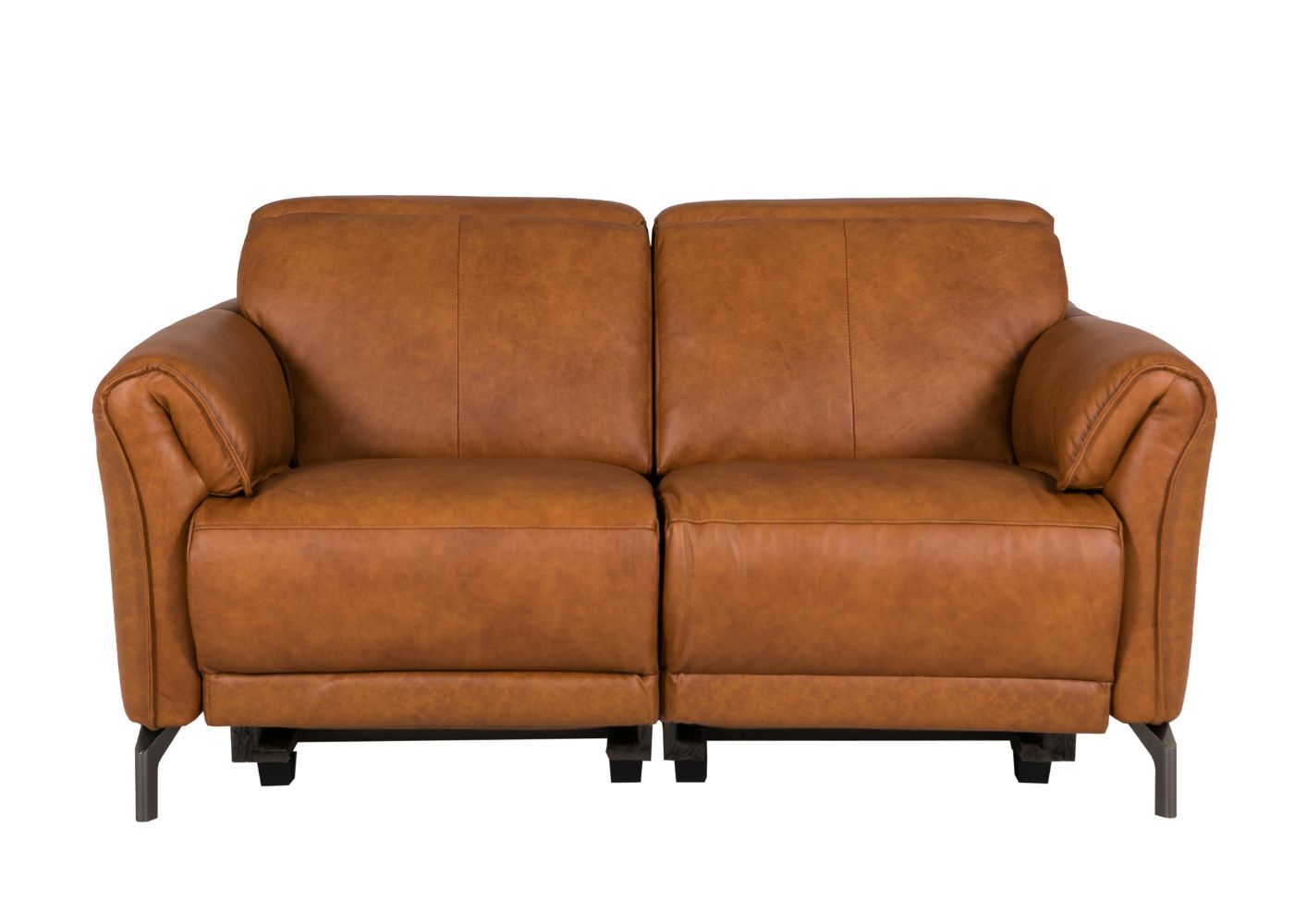 Nettuno Electric Reclining Leather Sofa Tan BR Modern Interiors